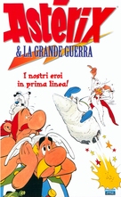 Ast&eacute;rix et le coup du menhir - Italian VHS movie cover (xs thumbnail)