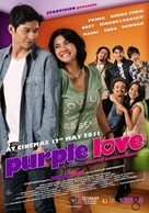 Purple Love - Indonesian Movie Poster (xs thumbnail)