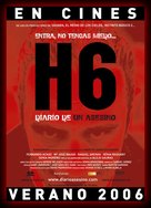 H6: Diario de un asesino - Spanish Movie Poster (xs thumbnail)