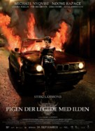 Flickan som lekte med elden - Danish Movie Poster (xs thumbnail)