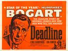 Deadline - U.S.A. - British Movie Poster (xs thumbnail)