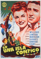 On an Island with You - Spanish Movie Poster (xs thumbnail)
