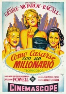 How to Marry a Millionaire - Spanish Movie Poster (xs thumbnail)