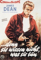 Rebel Without a Cause - German Movie Poster (xs thumbnail)