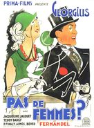 Pas de femmes - French Movie Poster (xs thumbnail)