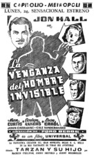 The Invisible Man&#039;s Revenge - Spanish poster (xs thumbnail)