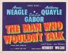 The Man Who Wouldn&#039;t Talk - British Movie Poster (xs thumbnail)