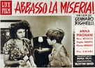 Abbasso la miseria! - Italian Movie Poster (xs thumbnail)