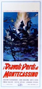 Die gr&uuml;nen Teufel von Monte Cassino - Italian Movie Poster (xs thumbnail)