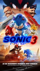 Sonic the Hedgehog 3 - Brazilian Movie Poster (xs thumbnail)