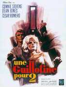 Two on a Guillotine - French Movie Poster (xs thumbnail)