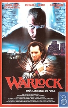 Warlock - Finnish VHS movie cover (xs thumbnail)