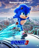 Sonic the Hedgehog 3 - British Movie Poster (xs thumbnail)