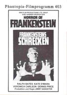 The Horror of Frankenstein - German poster (xs thumbnail)
