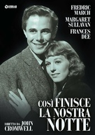 So Ends Our Night - Italian DVD movie cover (xs thumbnail)