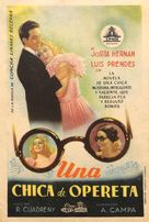 Una chica de opereta - Spanish Movie Poster (xs thumbnail)