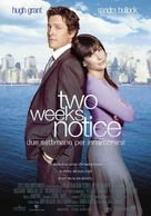 Two Weeks Notice - Italian Movie Poster (xs thumbnail)