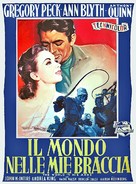 The World in His Arms - Italian Movie Poster (xs thumbnail)