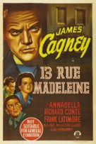 13 Rue Madeleine - Australian Movie Poster (xs thumbnail)