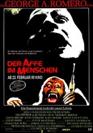 Monkey Shines - German Movie Poster (xs thumbnail)