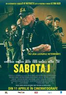 Sabotage - Romanian Movie Poster (xs thumbnail)