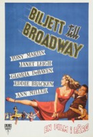 Two Tickets to Broadway - Swedish Movie Poster (xs thumbnail)