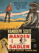 Man in the Saddle - Danish Movie Poster (xs thumbnail)