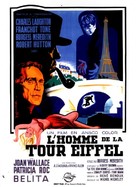 The Man on the Eiffel Tower - French Movie Poster (xs thumbnail)