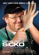 Sicko - Swedish Movie Poster (xs thumbnail)