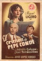 Crimen de Pepe Conde, El - Spanish Movie Poster (xs thumbnail)