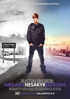 Justin Bieber: Never Say Never - Lithuanian Movie Poster (xs thumbnail)
