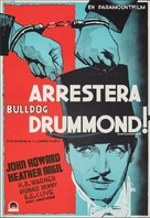 Arrest Bulldog Drummond - Swedish Movie Poster (xs thumbnail)