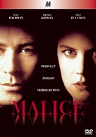 Malice - Polish DVD movie cover (xs thumbnail)