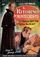 The Return of Monte Cristo - Italian DVD movie cover (xs thumbnail)