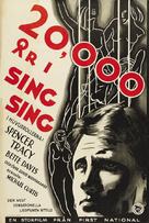 20,000 Years in Sing Sing - Swedish Movie Poster (xs thumbnail)