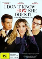 I Don&#039;t Know How She Does It - Australian DVD movie cover (xs thumbnail)