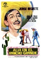 All&aacute; en el Rancho Grande - Spanish Movie Poster (xs thumbnail)