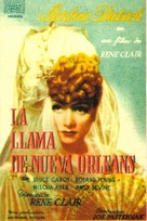 The Flame of New Orleans - Spanish Movie Poster (xs thumbnail)