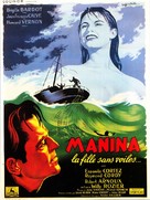Manina, la fille sans voiles - French Movie Poster (xs thumbnail)
