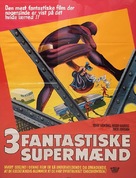 I fantastici tre supermen - Danish Movie Poster (xs thumbnail)