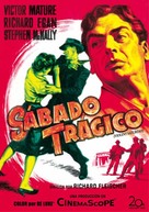 Violent Saturday - Spanish Movie Cover (xs thumbnail)