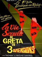 Four Dimensions of Greta - French Movie Poster (xs thumbnail)