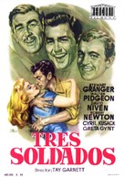 Soldiers Three - Spanish Movie Poster (xs thumbnail)