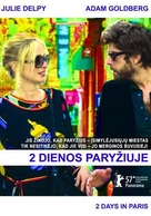 2 Days in Paris - Lithuanian Movie Poster (xs thumbnail)