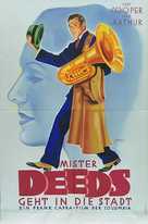 Mr. Deeds Goes to Town - German Theatrical movie poster (xs thumbnail)