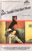 He Knows You&#039;re Alone - Finnish VHS movie cover (xs thumbnail)