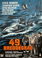 49th Parallel - Danish Movie Poster (xs thumbnail)