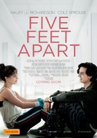 Five Feet Apart - Australian Movie Poster (xs thumbnail)