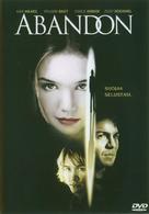 Abandon - Finnish DVD movie cover (xs thumbnail)
