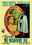 Madame de... - Italian Movie Poster (xs thumbnail)